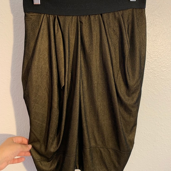 Marc Jacobs | Metallic Bronzed Draped Skirt - Picture 5 of 8
